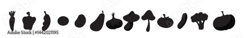 Vegetables Vector set