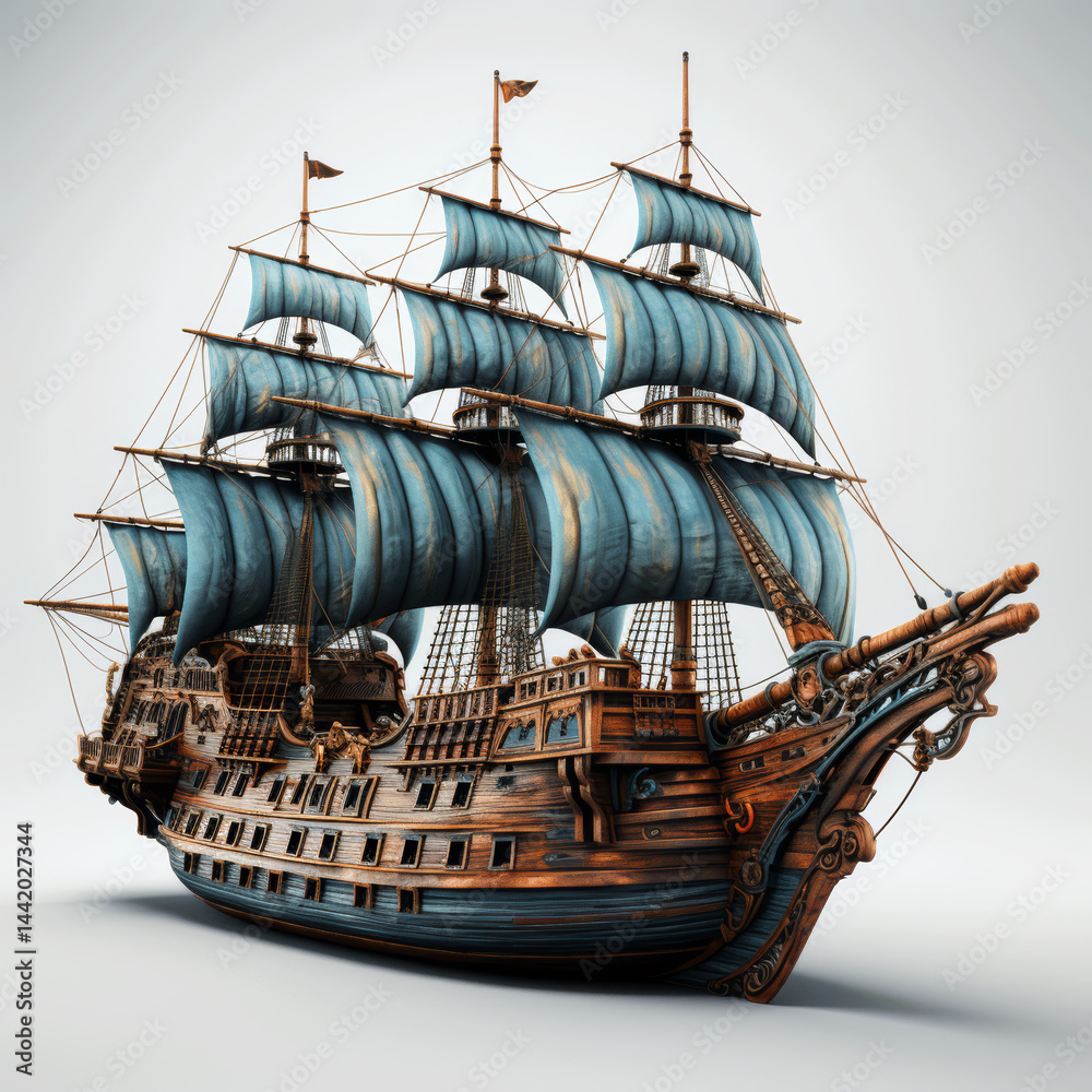 Fototapeta premium Sailing into History.