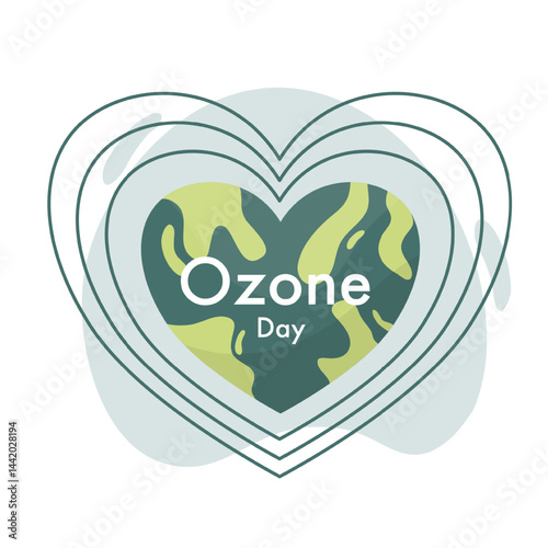 earth illustration vector design for ozone and earth day eventearth illustration vector design for ozone and earth day event