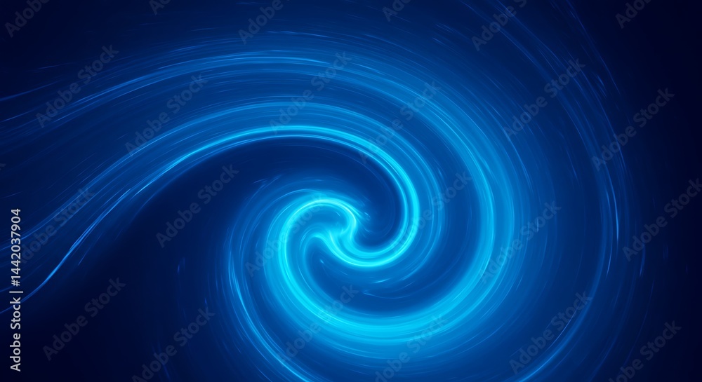 Azure Vortex of Light AI Generated Azure Vortex of Light AI Generated