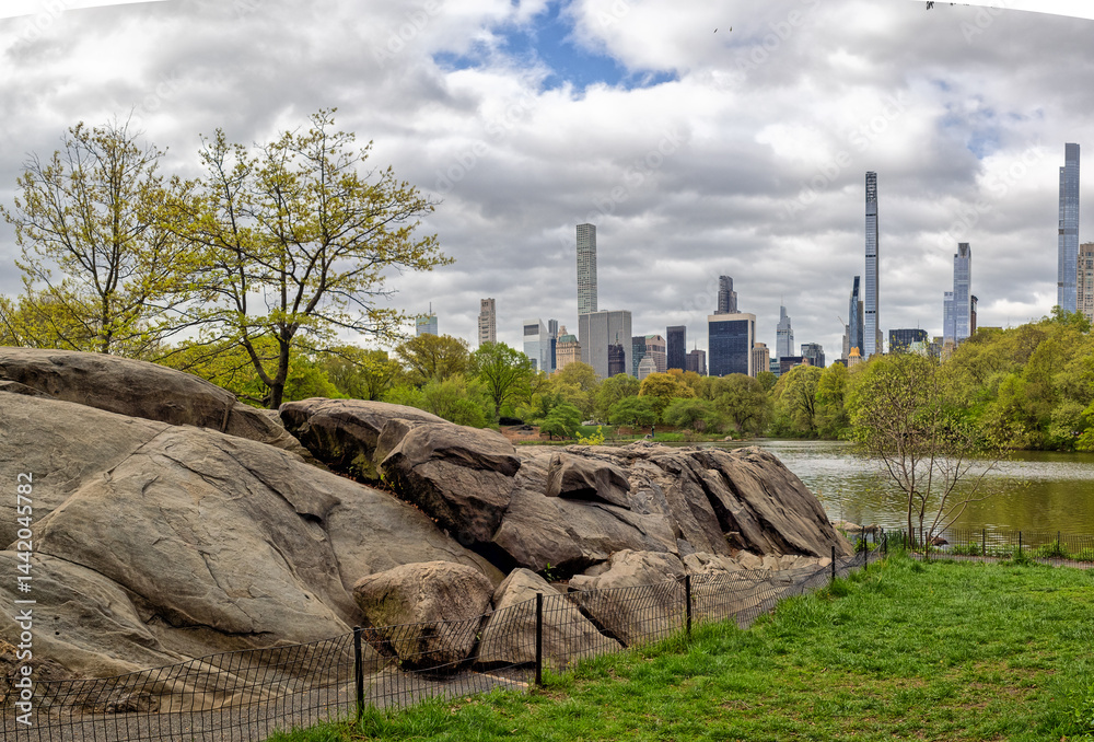 Central Park, New York City at the lake