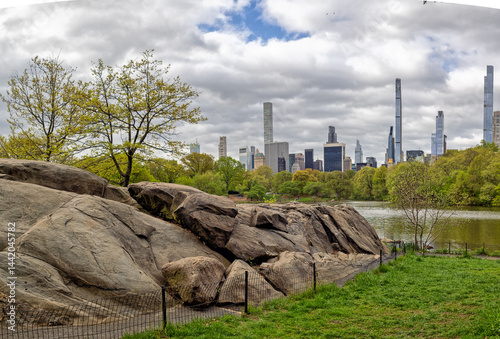 Central Park, New York City at the lake