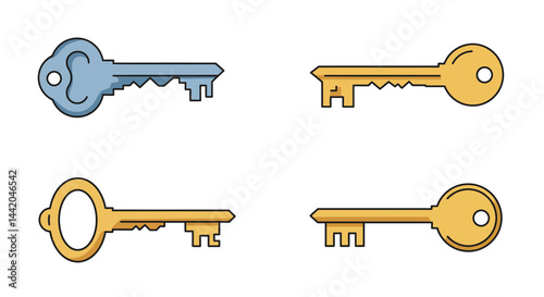 Four Keys Security Access and Unlock