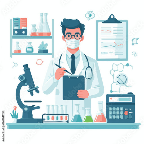 chemist, medicine, laboratory, technology, medical, research, science, chemistry, lab, scientist, work, analysis, pharmaceutical, health, biology, experiment, test, biotechnology, microscope, woman, d