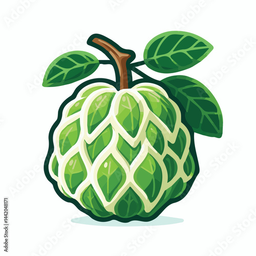 cherimoya, green, fruit, fresh, food, ripe, exotic, sweet, tropical, organic, custard, background, healthy, raw, annona, white, custard apple, delicious, tasty, isolated, dessert, seed, half, chirimoy