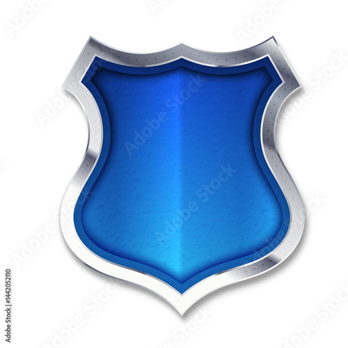 Blue Shields, Geometric Shapes, and Stars for Premium Branding