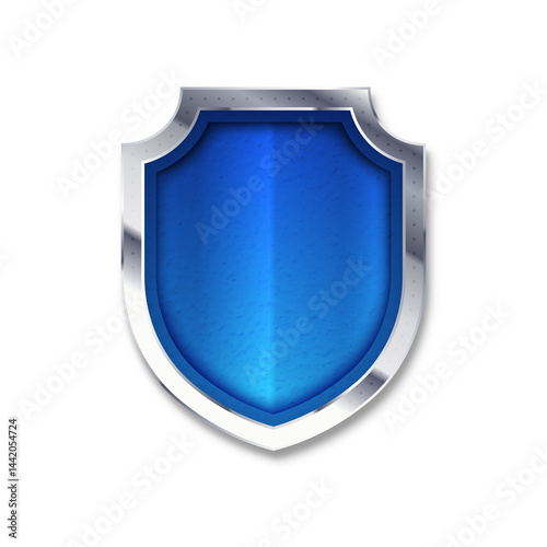 Blue Shields, Geometric Shapes, and Stars for Premium Branding