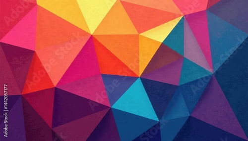 Geometric abstract shapes, colorful and vibrant, perfectly tiled , graphic, minimalist