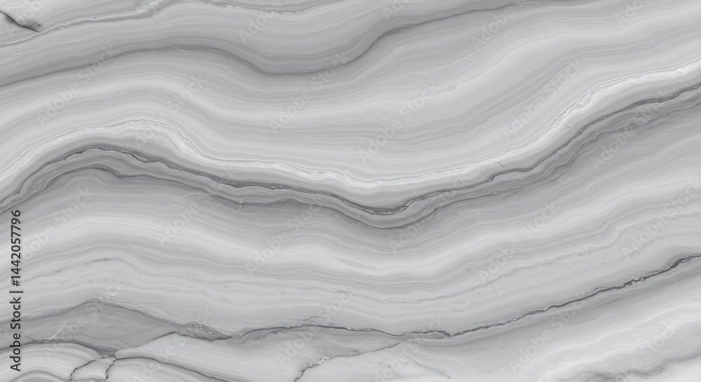Obraz premium Silver Streams of Serenity AI Generated
