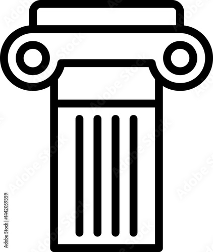 Column Architecture Icon Vector Illustration