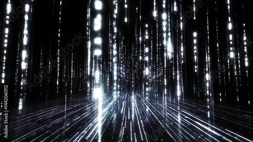 Digital Rain: Abstract Light Show