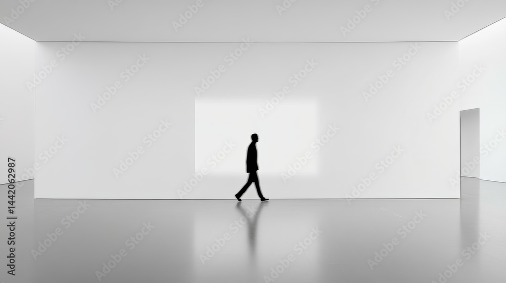 Colorful silhouette pf person standing in monochrome crowd of different people,surreal unique and different concept,loneliness in society,shadow,freedom,Love,be yourself,Stand out from the crowd.