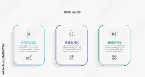 Timeline infographic template design. 3-4-5 options or steps business infographic template design. Can be used for process diagram, presentations, workflow layout, flow chart, steps, banner.