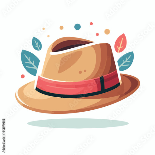 hat, fedora, fashion, design, isolated, object, accessory, retro, vintage, cap, wear, classic, white, head, style, clothing, old, illustration, vector, felt, icon, graphic, brim, element, costume, bla