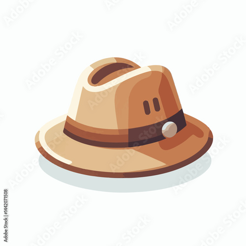 hat, fedora, fashion, design, isolated, object, accessory, retro, vintage, cap, wear, classic, white, head, style, clothing, old, illustration, vector, felt, icon, graphic, brim, element, costume, bla