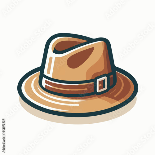 hat, fedora, fashion, design, isolated, object, accessory, retro, vintage, cap, wear, classic, white, head, style, clothing, old, illustration, vector, felt, icon, graphic, brim, element, costume, bla