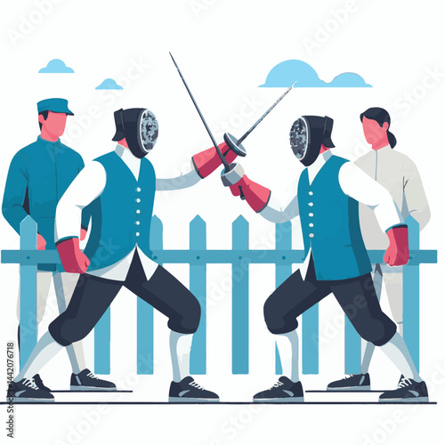 fencing, background, athlete, competition, sport, sword, isolated, active, attack, training, combat, duel, dynamic, mask, fencer, activity, fight, healthy, thrust, athletic, white, motion, equipment, 