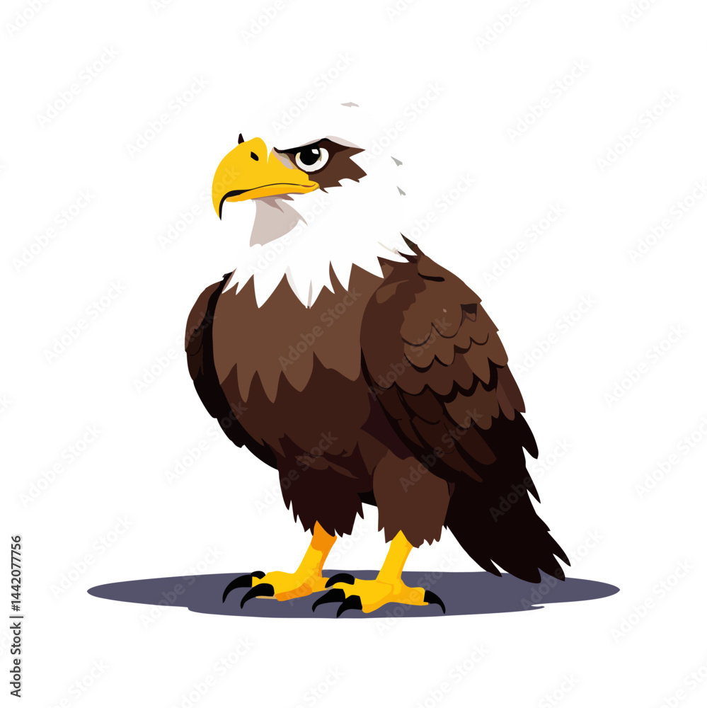Obraz premium Cute eagle vector graphic and illustration
