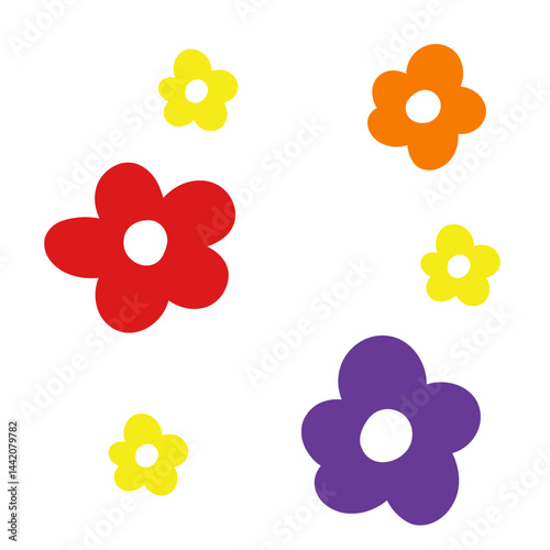 Rainbow Flowers Decoration