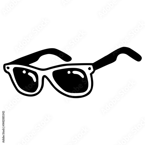 summer eyewear line art icon