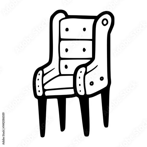 relaxing lounge chair vector design