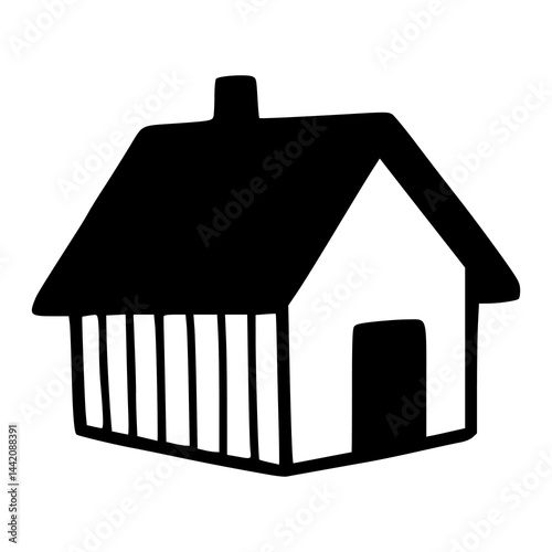 minimalist house symbol design