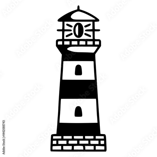 lighthouse vector graphic