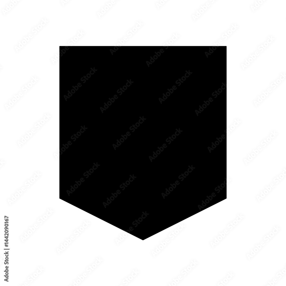 Obraz premium Shield emblem in black
