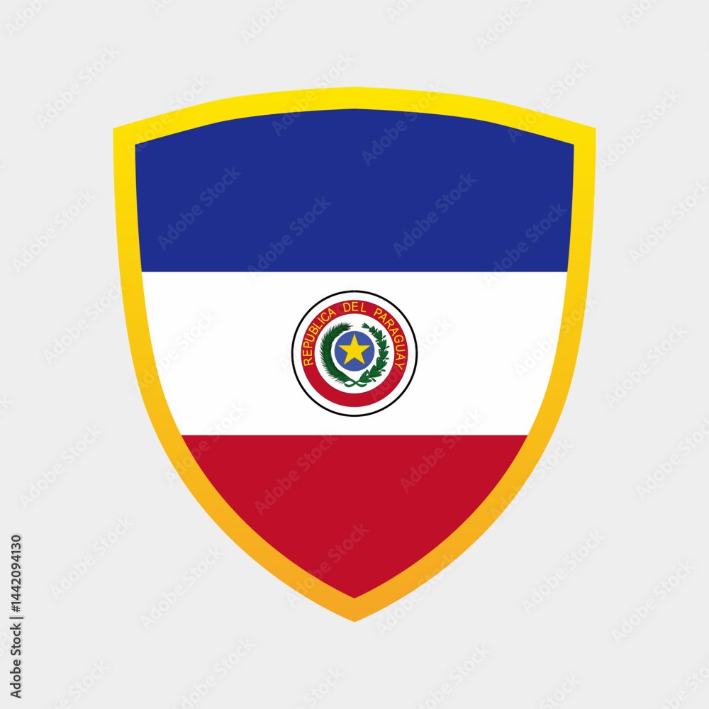 Fototapeta premium National Flag of Paraguay