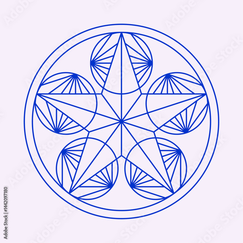 Geometric Star Art Symbol Illustration