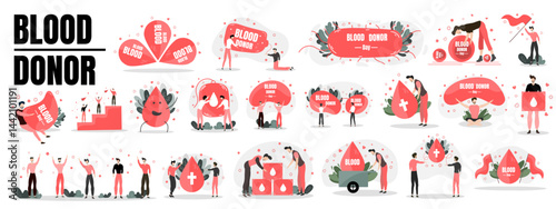 world blood donor day illustration vector design