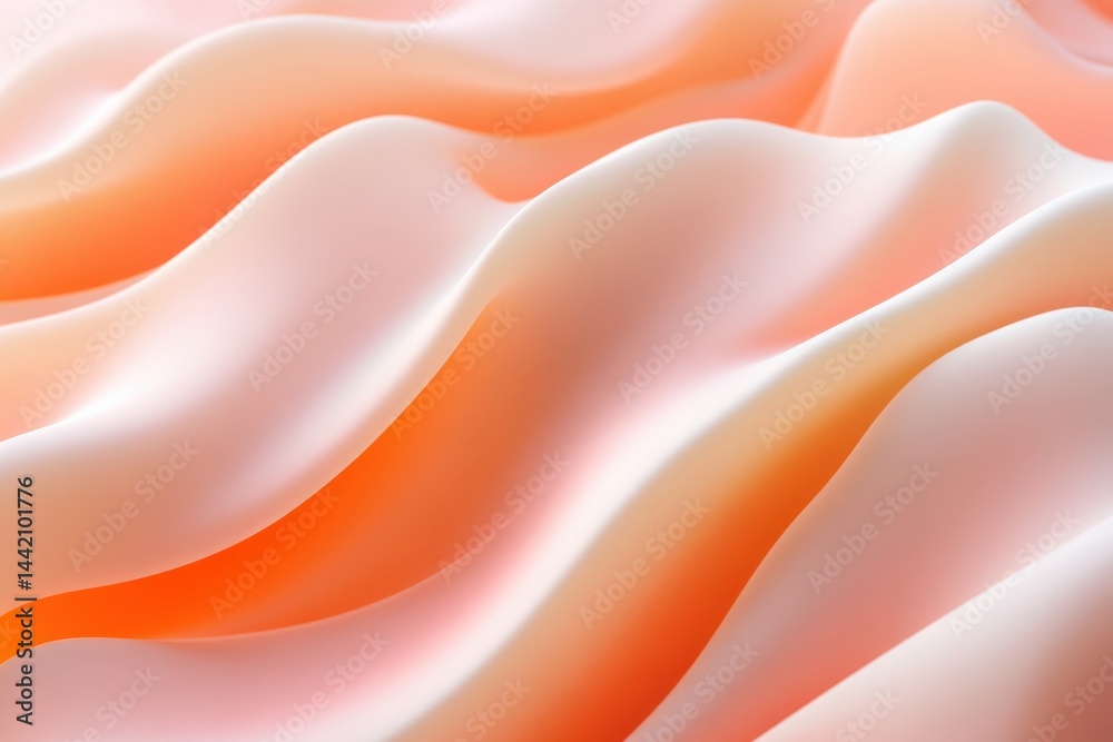 Obraz premium Abstract peach colored waves background