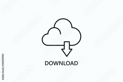 Download Icon Or Logo Isolated Illustration