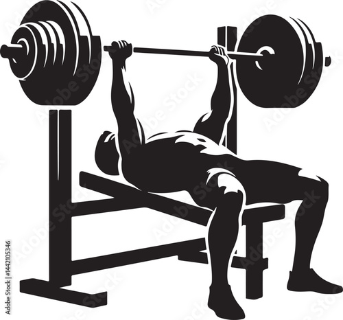 Heavy Bench Press Illustration