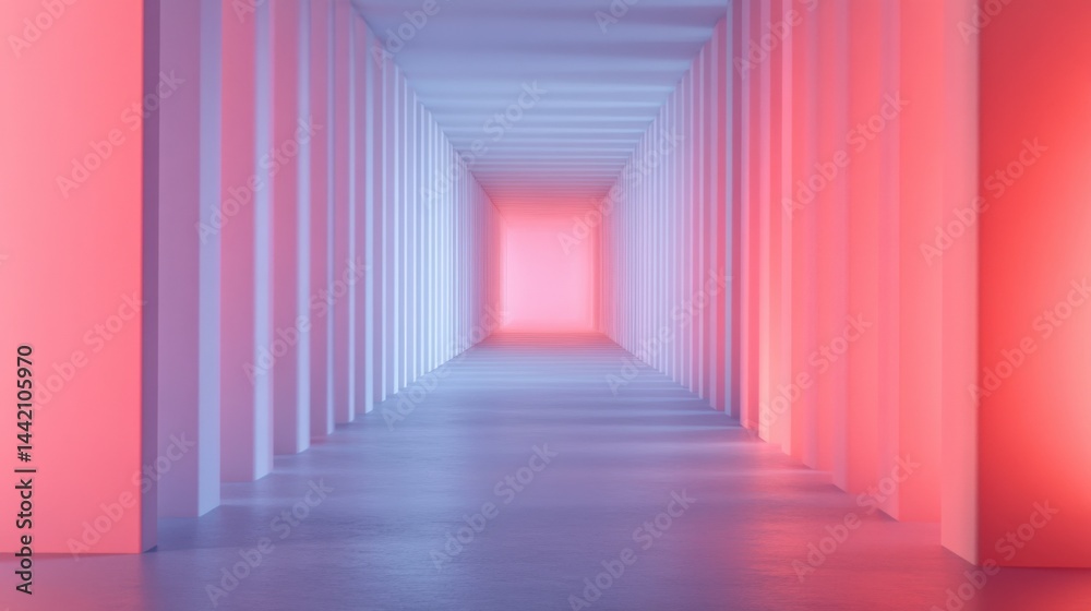 Abstract geometric hallway Abstract geometric hallway