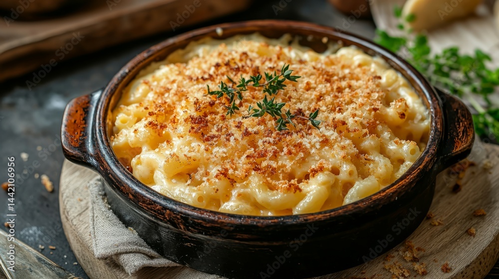 Creamy Baked Macaroni and Cheese with Golden Breadcrumb Topping Creamy Baked Macaroni and Cheese with Golden Breadcrumb Topping