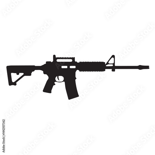 assault rifle isolated M16 Rifle