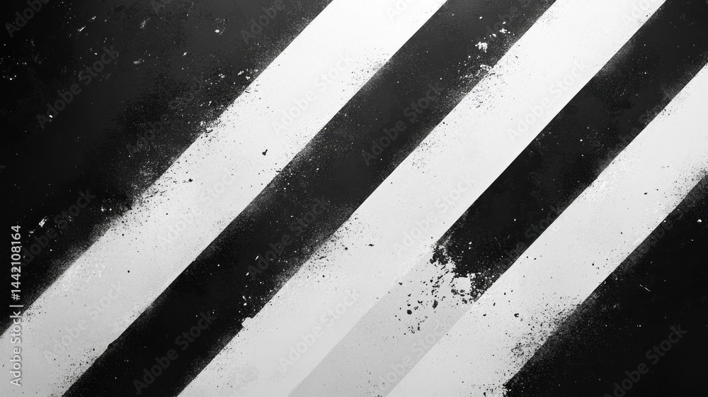 Fototapeta premium Abstract Black and White Diagonal Stripes Texture Background Wallpaper
