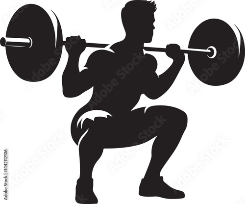 Barbell Squat vector