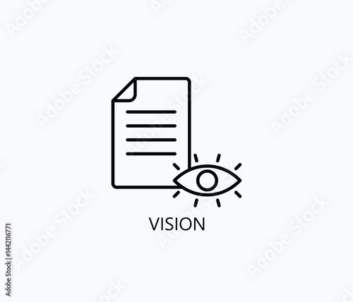 Vision Icon Or Logo Isolated Illustration
