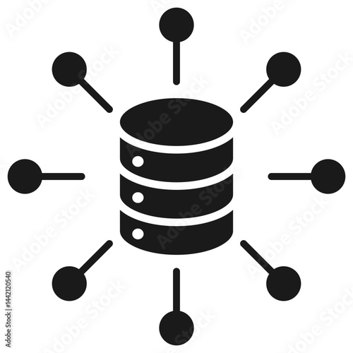 Distributed Glyph Icon