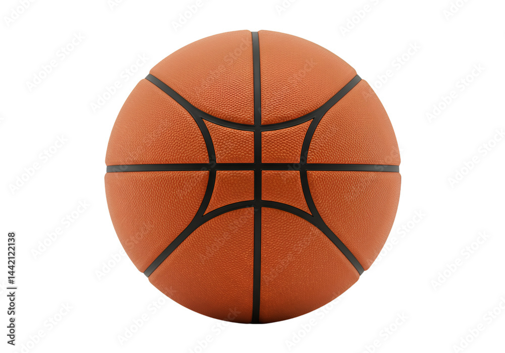 Fototapeta premium Basketball Image HighResolution Photo of an Orange Basketball isolated on transparent background
