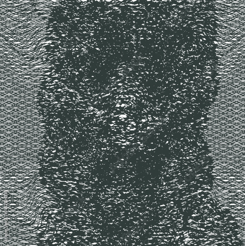 A noisy, dense mass with mesh around the edges.