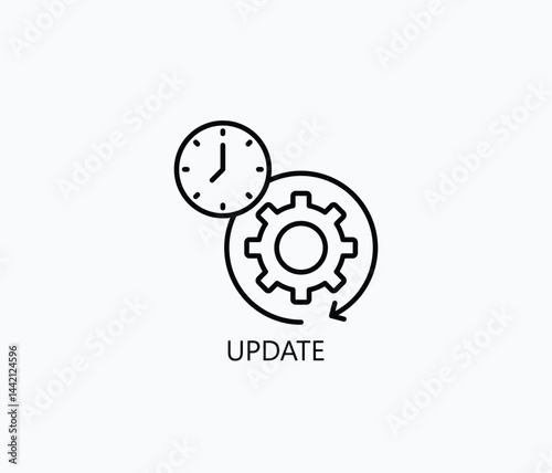 Update Icon Or Logo Isolated Illustration
