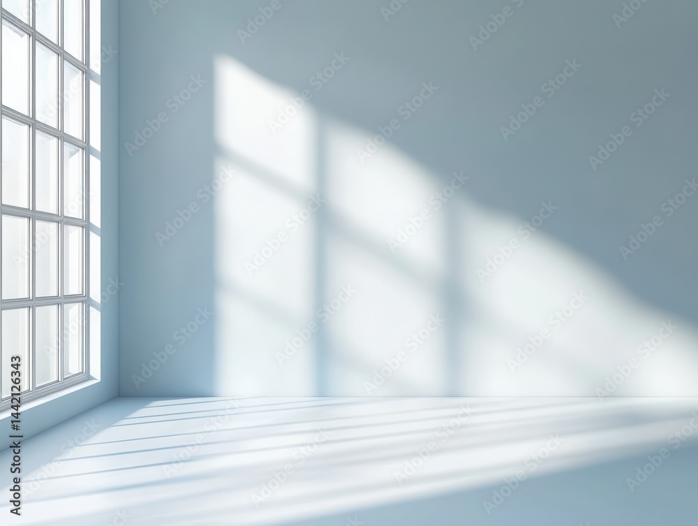 Obraz premium Empty room with sunlight