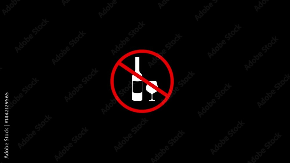 No wine glass sign. prohibition sign of drink wine. No wine glass sign. prohibition sign of drink wine.