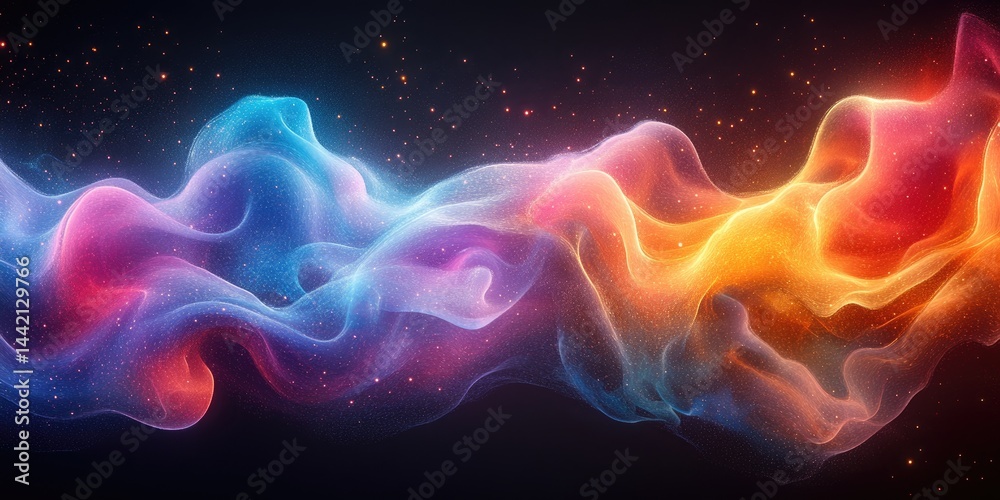 Fototapeta premium Abstract colorful swirling fluid design