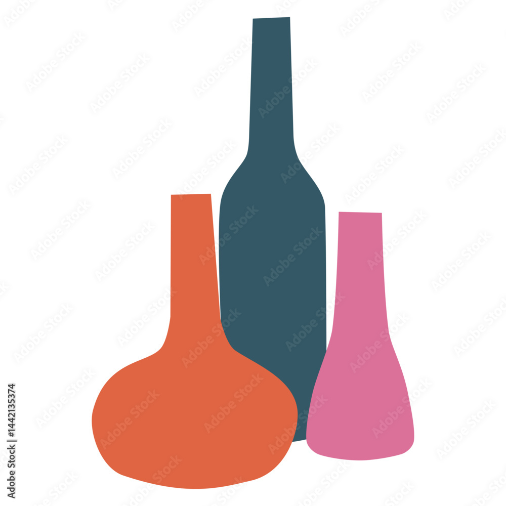 Colorfull abstact vase