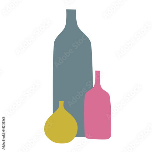 Colorfull abstact vase