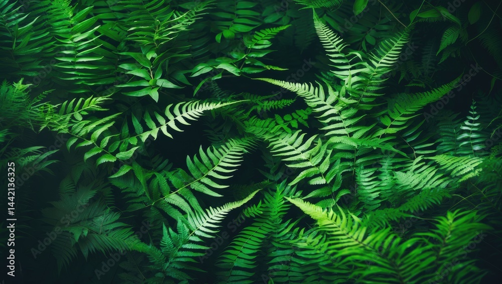 stunning bright green fern setting